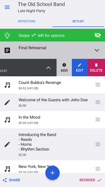 Obraz 0 dla band music setlist