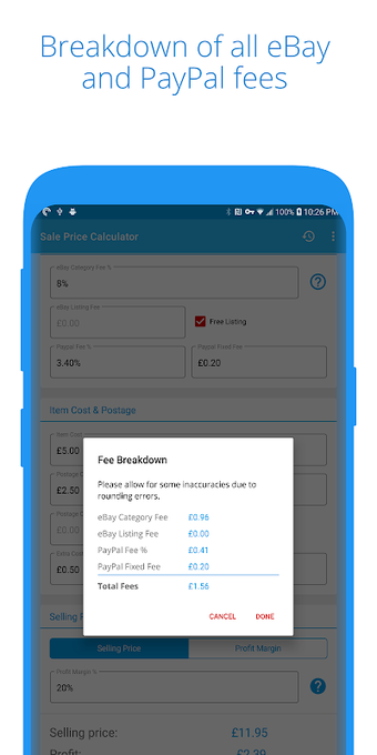 Sale Price: eBay Selling Price & Profit Calculator