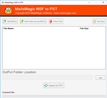 MailsMagic NSF to PST