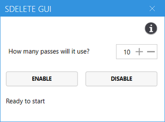 Bild 0 für SDelete GUI