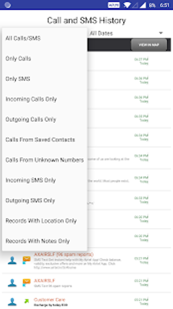 Message and Call Tracker