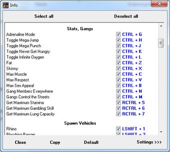 Image 1 pour GTASA Crazy Trainer