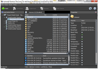 Image 0 pour Active@ Partition Recover…