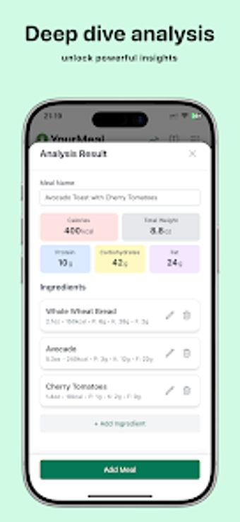 Bild 0 für YourMeal: AI Calorie Trac…