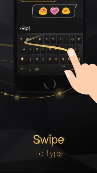 Luxury Black Keyboard Theme