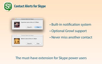 Contact Alerts for Skype的第0张图片