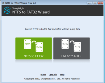 Download NTFS to FAT32 Wizard Free Edition for Windows