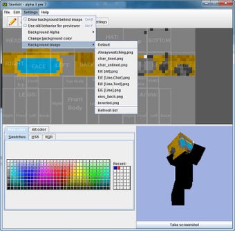 Image 1 pour Minecraft SkinEdit