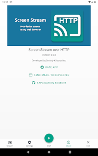 Screen Stream over HTTP