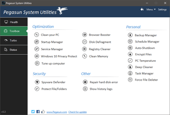 Obraz 0 dla Pegasun System Utilities
