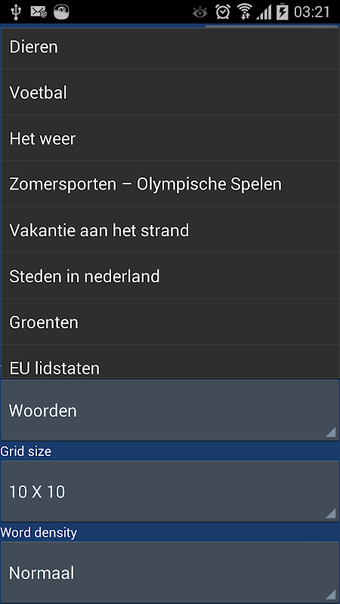 Woordzoeker nederlands