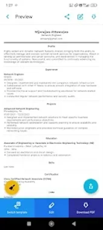Bild 0 für NovoResume - AI Resume Bu…