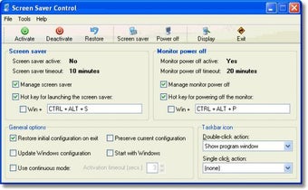 Screen Saver Control