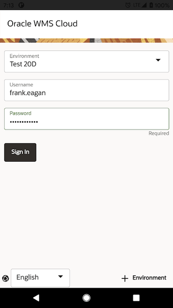 Bild 0 für Oracle WMS Cloud Mobile