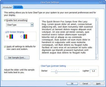 Image 0 pour Cleartype Tuner Powertoy