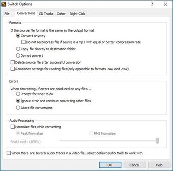 Switch Audio File Converter