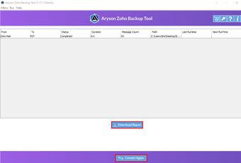 Imagen 0 para Aryson Zoho Backup Tool
