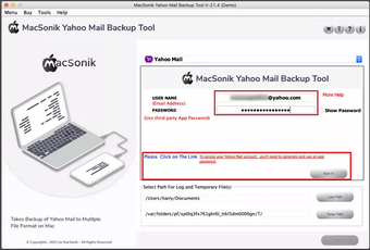 Immagine 0 per MacSonik Yahoo Mail Backu…