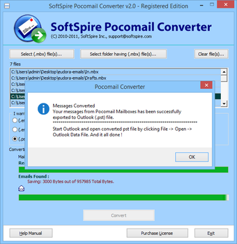 Image 0 pour Pocomail Converter