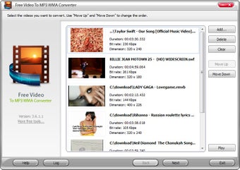 Immagine 0 per Free Video to MP3 WMA Con…