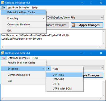 Desktop.ini Editor