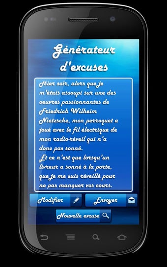 Immagine 0 per Générateur d'excuses