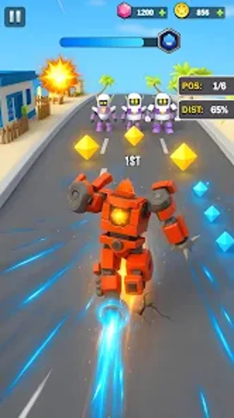 Bild 0 für Crash Robot: Racing Car