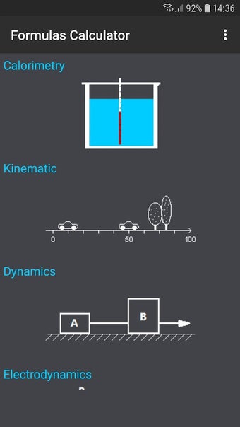 Calculator of Physics Formulas