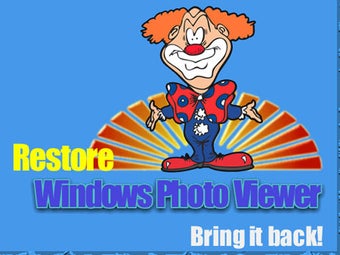 Restore Windows Photo Viewer to Windows 10