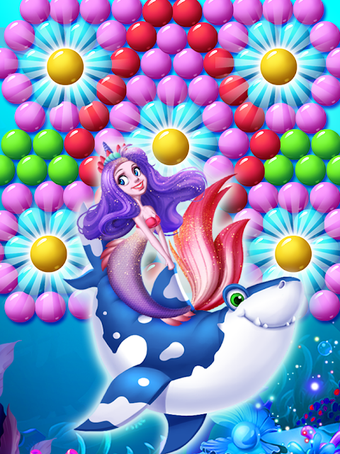 mermaid rescue fish pop shooter