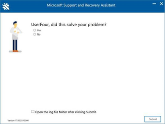 Microsoft Support and Recovery Assistant