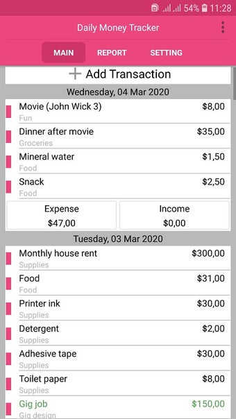 Bild 0 für Daily Money Tracker