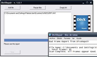Image 0 for DivXRepair