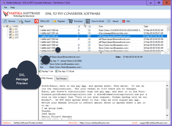 Vartika DXL to PST Converter Software