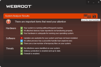 Immagine 0 per Webroot System Analyzer