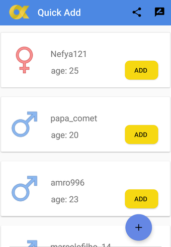 Image 0 for QuickAdd , New Friends Fo…