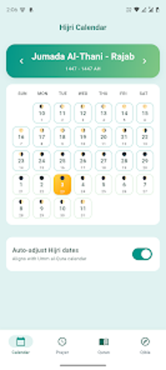 Obraz 0 dla Hijri Calendar 2026: Qura…