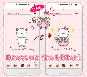 Cat wallpaper-Dress-Up Kitten