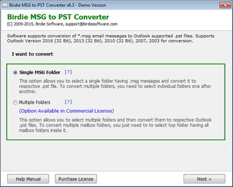 Obraz 0 dla Birdie MSG to PST Convert…