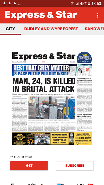 Imagen 0 para Express & Star Newspaper