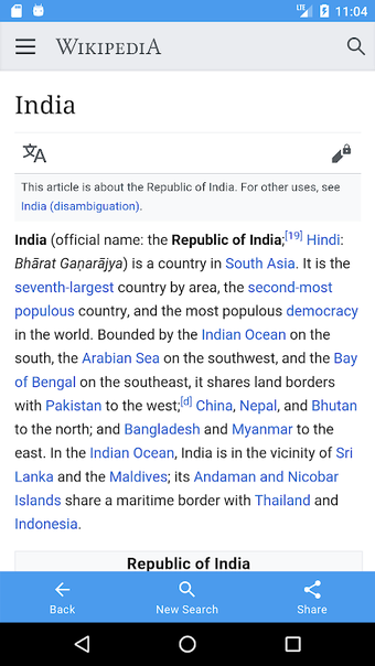 Search Wikipedia