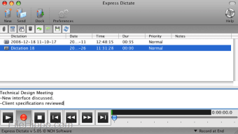 Express Dictate Digital Dictation for Mac