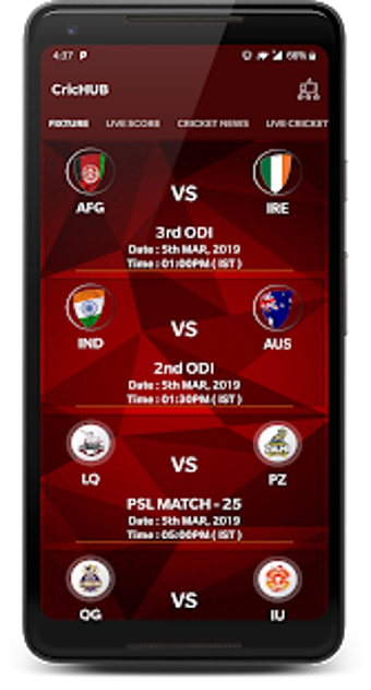 Bild 1 für GTV Live - CricHUB