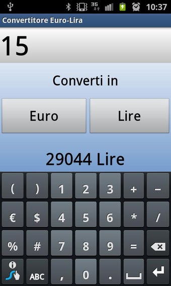 Convertitore Euro-Lira It…の画像0