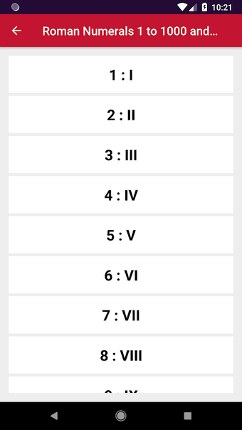 Image 0 pour Roman Numerals 1 to 1000 …