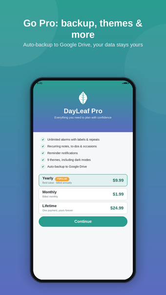 DayLeaf: Planner & Alarmの画像0