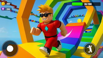 Superhero Obby Parkure Ga…の画像0