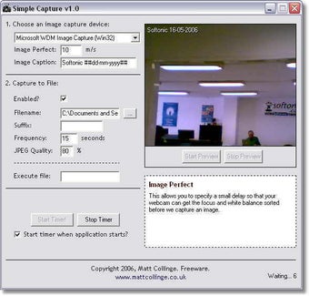 Bild 2 für Simple Webcam Capture