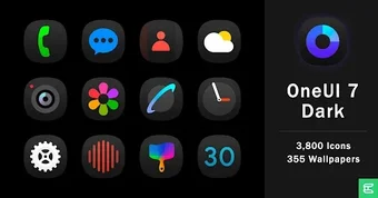 Bild 0 für OnePro Dark - Icon Pack