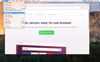 Imagen 1 para Opera for Mac